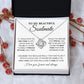 To My Beautiful Soulmate Necklace, Love knot Necklace for Girlfriend, Soulmate Jewelry, Soulmate Necklace, Future Wife Gift, Necklace for Wife from Husband, Necklace Message Card and Gift Box Styles on Birthday, Christmas, Wedding, Anniversary Love knot T