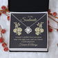 To My Soulmate Necklace for her Jewelry For Her Couples Gifts Necklaces For Soul Mate Christmas Jewelry, Forever & Always, Love Knot Meaningful Necklace Message Card and Gift Box Styles on Birthday, Christmas, Anniversary Love knot Thang