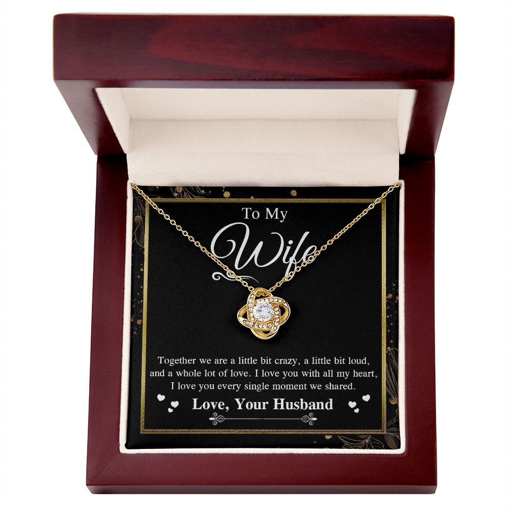 Valentine Gifts To My Soulmate Necklace Gifts for Wife from Husband, Soulmate Anniversary, Gift for Soulmate Necklace Message Card and Necklace Gift Box Gift Box Styles on Birthday, Wedding, Anniversary, Valentine Love knot Thang