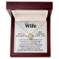 To My Wife Necklace To My Future Wife Gifts, Promise Necklace For Her, Fiance Gifts For Her, Valentine Gifts For Soulmate From Husband With Message Card Box LED, Soulmate Necklace For Women, To My Wife Necklace Love knot Thang