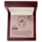 The Love Knot Necklace To My Love Knot Necklace, Happy First anniversary, Unique Gift from Husband, Best Jewelry for Wife, Dear Wife, Necklace Message Card and Gift Box Styles on Birthday, Christmas, Anniversary  Love knot Thang