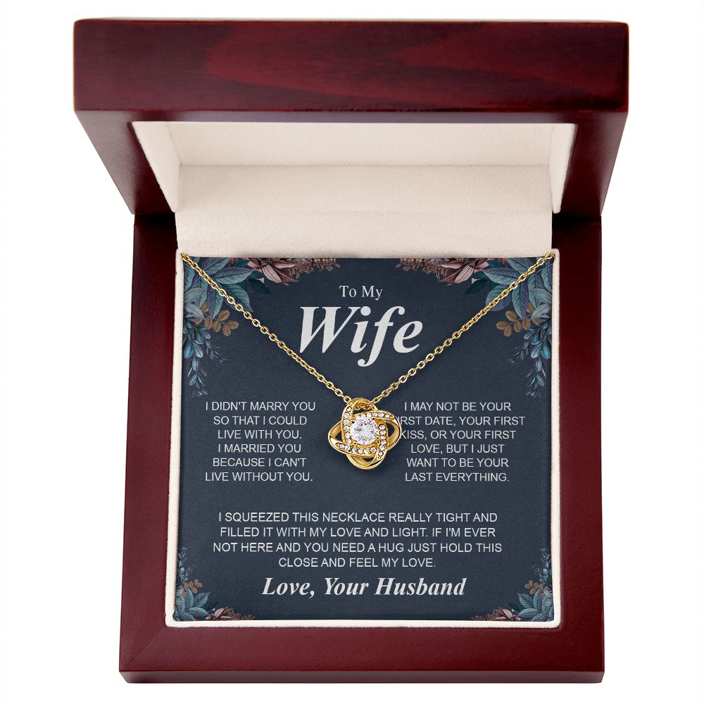 Valentine Gifts To My Soulmate Necklace Gifts for Wife from Husband, Soulmate Anniversary Gifts, Gift for Soulmate Necklace Message Card and Necklace Gift Box Gift Box Styles on Birthday, Wedding, Anniversary, Valentine Love knot Thang