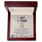 To My Best Friend On Her Wedding Day Necklace, Soul Sisters Necklace, BFF Necklace, Best Friend Gift Jewelry, Long Distance, Friends, Meaningful Necklace Message Card and Gift Box Styles on Birthday, Christmas, Anniversary  Love knot Thang