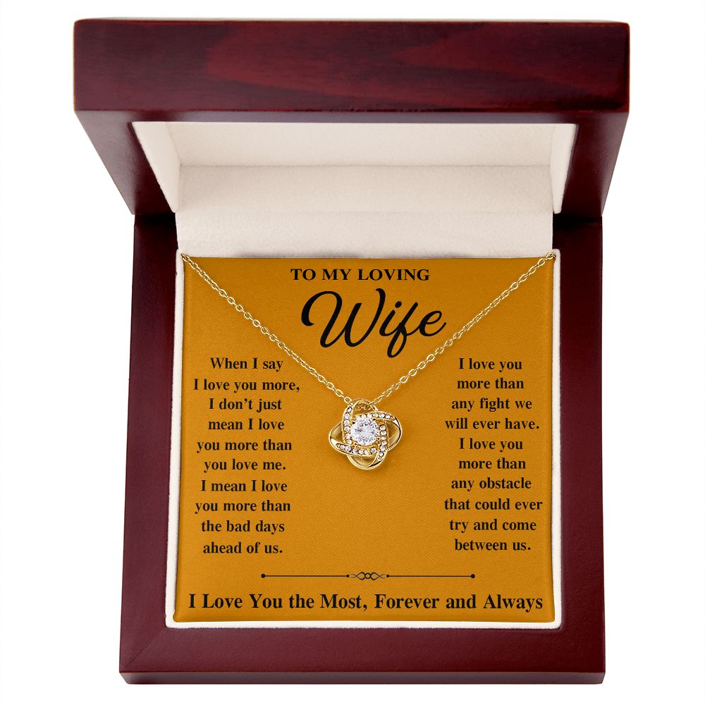 Soulmate Necklace For Women, To My Soulmate, Soulmate Gifts For Her, Future Wife Necklace, Necklaces For Girlfriend, To My Wife Necklace, Wife Necklace From Husband Necklace Message Card and Gift Box Styles on Birthday, Christmas, Valentine Love knot Than