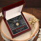 My Beautiful Wife Necklace Future Wife Gifts, Promise Necklace For Her, Fiance Gifts For Her, Valentine Gifts For Soulmate From Husband With Message Card Box LED, Soulmate Necklace For Women, To My Wife Necklace Love knot Thang