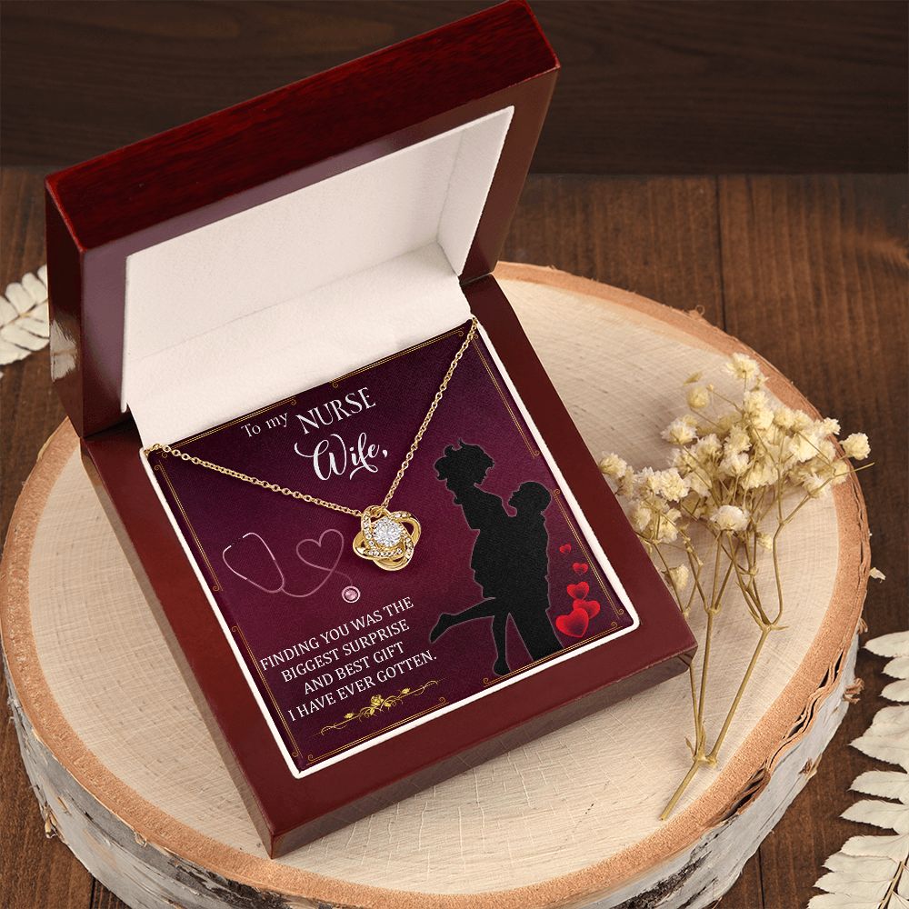 Couples Gifts,To My Nurse Wife Girlfriend Necklace Gifts From Husband, Wedding Anniversary Jewelry For Wife From Husband, Wife Birthday From Husband, To My Beautiful Wife Girlfriend Message Card and Gift Box styles On Birthday, Christmas, Anniversary  Lov