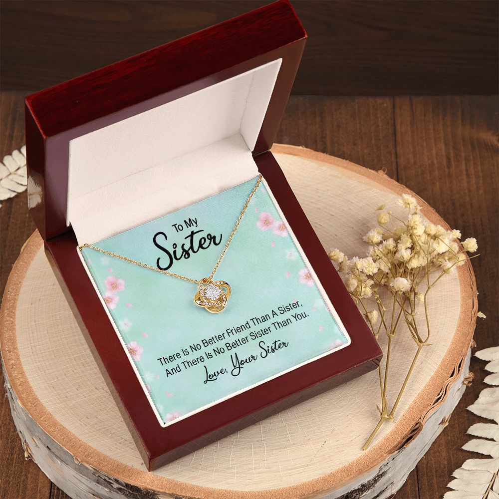 Couples Gifts, To My Sister Necklace Gifts From Husband, Wedding Anniversary Jewelry For Wife From Husband, Wife Birthday From Husband, To My Soulmate Message Card and Gift Box styles On Birthday, Christmas, Anniversary  Love knot Thang
