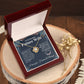 To My Future Wife Necklace My Last Everything, Promise Necklace For Her, Fiance Gift For Her, Wedding Gifts For Future Wife With Message Card Box LED, Soulmate Necklace For Women, To My Wife Necklace Love knot Thang