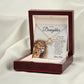 To My Daughter Gifts From Lion Dad, Father Daughter Gift, Daughter Necklace From Dad, Dad And Daughter, Necklace Gifts From Dad To Daughters, Lion Daughter Necklace, Necklace Message Card and Gift Box Styles on Birthday, Christmas, Valentine LOVE KNOT