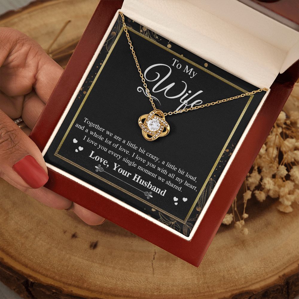 Valentine Gifts To My Soulmate Necklace Gifts for Wife from Husband, Soulmate Anniversary, Gift for Soulmate Necklace Message Card and Necklace Gift Box Gift Box Styles on Birthday, Wedding, Anniversary, Valentine Love knot Thang