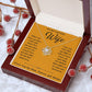 Soulmate Necklace For Women, To My Soulmate, Soulmate Gifts For Her, Future Wife Necklace, Necklaces For Girlfriend, To My Wife Necklace, Wife Necklace From Husband Necklace Message Card and Gift Box Styles on Birthday, Christmas, Valentine Love knot Than