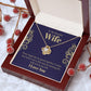 To My Beautiful Wife, Love Knot Necklace Gifts For Wife From Husband, To My Soulmate Necklace For Women, To My Wife Necklace Wedding Anniversary, I Love You, Meaningful Necklace Message Card and Gift Box Styles on Birthday, Christmas, Anniversary Love kno