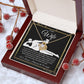 To My Wife Necklace For Women, Funny Gifts For Girlfriend,Valentine Christmas Presents For Girlfriend, Best Birthday Meaningful Gift Ideas For Wife, Women Romantic Jewelry For Her Wedding Message Card and Gift Box Styles Love knot Thang