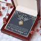 Valentine Gifts To My Soulmate Necklace Gift for Wife from Husband, Soulmate Anniversary Gifts, Gift for Soulmate Necklace Message Card and Necklace Gift Box Gift Box Styles on Birthday, Wedding, Anniversary, Valentine Love knot Thang