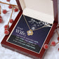 Birthday For Wife, Love Knot Necklace Gifts For Wife From Husband, To My Soulmate Necklace For Women, To My Wife Necklace Wedding Anniversary, I Love You, Meaningful Necklace Message Card and Gift Box Styles on Birthday, Christmas, Anniversary  Love knot