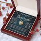 Personalized Valentine Gift For Wife, To My Soulmate Necklace For Women, Soulmate Necklace, To My Wife Necklace From Husband, Necklace Custom Name Message Card and Gift Box Styles on Birthday, Christmas, Wedding, Anniversary Love knot Thang