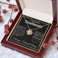 To My Beautiful Soulmate Necklace My Last Everything, Promise Necklace For Her, Fiance Gifts For Her, Wedding Valentine Gifts For Future Wife With Message Card Box LED, Soulmate Necklace For Women, To My Wife Necklace Love knot Thang