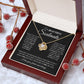 to My Beautiful Soulmate Necklace Future Wife Gifts, Promise Necklace For Her, Fiance Gifts For Her, Wedding Valentine Gifts For Future Wife With Message Card Box LED, Soulmate Necklace For Women, To My Wife Necklace Love knot Thang