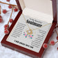 My Beautiful Soulmate Necklace To My Future Wife Gifts, Promise Necklace For Her, Fiance Gifts For Her, Valentine Gifts For Soulmate From Husband With Message Card Box LED, Soulmate Necklace For Women, To My Wife Necklace Love knot Thang