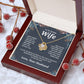 Valentine Gifts for Wife Necklace from Husband, Gifts for Wife from Husband, Valentine Gifts for Her Gifts Soulmate Message Card and Necklace Gift Box Gift Box Styles on Birthday, Wedding, Anniversary, Valentine Love knot Thang