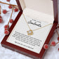 To My Lovely Wife Necklace Gift From Husband To My Badass Wife Pendant Anniversary Jewelry with Message Card and Gift Box. Gift for Wife. Necklace Gift Set for Wife Necklace Gifts Box Gift Box Styles Love knot Thang