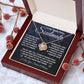 To My Beautiful Soulmate Necklace Gift for Her, Soulmate for Wife Birthday Gifts from Husband, Wedding Jewelry for Women, Soulmate Gifts, Message Card and Necklace Gifts Box Gift Box Styles on Birthday, Wedding, Anniversary, Valentine Love knot Thang