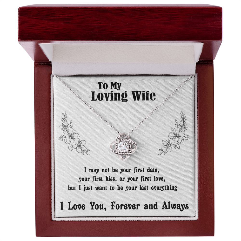 Soulmate Necklace For Women, Soulmate Gifts For Her, Future Wife Necklace, Necklaces For Girlfriend, To My Wife Necklace, Wife Necklace From Husband Necklace Message Card and Gift Box Styles on Birthday, Christmas, Valentine Love knot Thang
