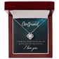 To My True Girlfriend Necklace, Brother to Sister, Birthday For Sister from Brother, I Love You, Love Knot Meaningful Necklace Message Card and Gift Box Styles on Birthday, Christmas, Anniversary Love knot Thang