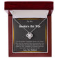 to My Smokin Hot Wife Necklace Future Wife Gifts, Promise Necklace For Her, Fiance Gifts For Her, Valentine Birthday Gifts For Future Wife With Message Card Box LED, Soulmate Necklace For Women, To My Wife Necklace Love knot Thang