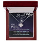 Birthday For Wife, Love Knot Necklace Gifts For Wife From Husband, To My Soulmate Necklace For Women, To My Wife Necklace Wedding Anniversary, I Love You, Meaningful Necklace Message Card and Gift Box Styles on Birthday, Christmas, Anniversary  Love knot