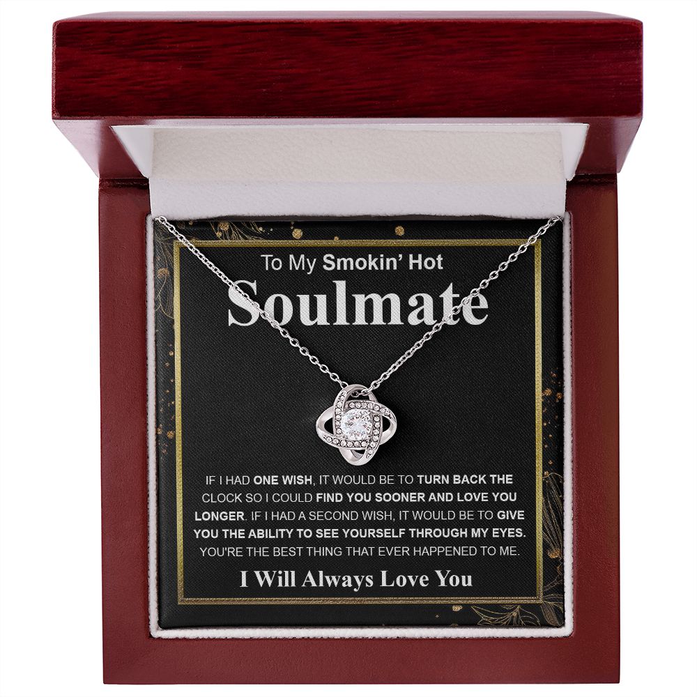 Gifts For Soulmate Birthday Gifts From Husband Necklace Valentines Day, Necklace for Future Soulmate, Valentine Necklace Jewelry for Wife Necklace Gifts from Husband - Soulmate Gift Necklace with Message Card and Gift Box.jpg Love knot Thang