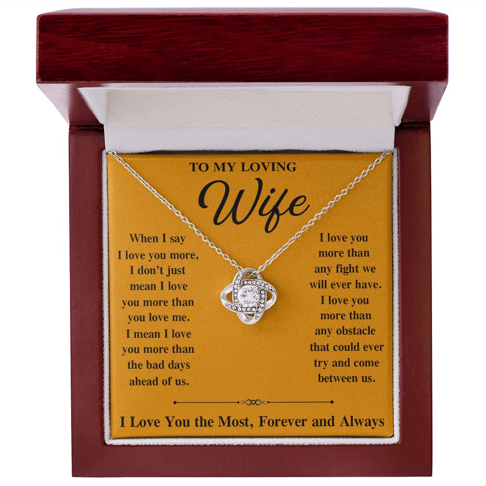 Soulmate Necklace For Women, To My Soulmate, Soulmate Gifts For Her, Future Wife Necklace, Necklaces For Girlfriend, To My Wife Necklace, Wife Necklace From Husband Necklace Message Card and Gift Box Styles on Birthday, Christmas, Valentine Love knot Than