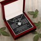 To My Beautiful Wife Necklace, Soulmate Jewelry For Women, Wife Necklace From Husband, Soulmate Gift For Her, To My Future Wife Necklace Message Card and Necklace Gift Box Gift Box Styles on Birthday, Wedding, Anniversary, Valentine Love knot Thang