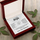 Valentine Gifts for Wife Necklace from Husband- Gifts for Wife from Husband, Birthday Gifts for Her Gifts Soulmate Message Card and Necklace Gift Box Gift Box Styles on Birthday, Wedding, Anniversary, Valentine Love knot Thang