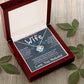 Soulmate Necklace For Women, To My Future Wife, Soulmate Gifts For Her, Future Wife Necklace, Necklaces For Girlfriend, To My Wife Necklace, Wife Necklace From Husband Necklace Message Card and Gift Box Styles on Birthday, Christmas, Valentine Love knot T