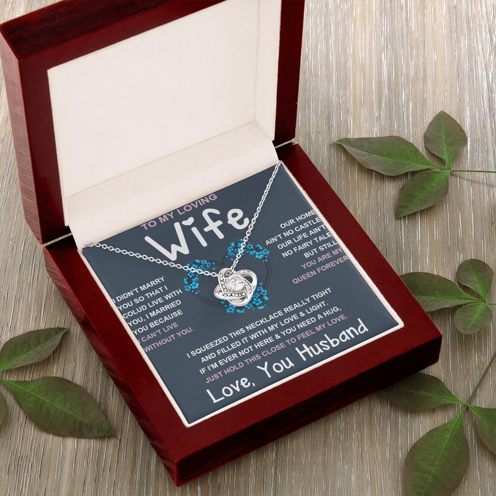 Soulmate Necklace For Women, To My Future Wife, Soulmate Gifts For Her, Future Wife Necklace, Necklaces For Girlfriend, To My Wife Necklace, Wife Necklace From Husband Necklace Message Card and Gift Box Styles on Birthday, Christmas, Valentine Love knot T
