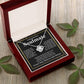 Gifts For Soulmate Birthday Gifts From Husband Necklace Valentines Days, Necklace for Future Soulmate, Valentine Wedding Jewelry for Wife Necklace Gifts from Husband - Soulmate Gift Necklace with Message Card and Gift Box Love knot Thang