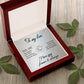 To My Love "Promise NecklaceGift for Fiance, Girlfriend, Future Wife, Wife. Fiance, Girlfriend, Future Wife, Wife Gift, Love Knot Meaningful Necklace Message Card and Gift Box Styles on Birthday, Christmas, Anniversary Love knot Thang