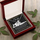 To My Beautiful Wife Necklace For Women, Funny Gifts For Girlfriend,Valentine Christmas Presents For Girlfriend, Best Birthday Meaningful Gift Ideas For Wife, Women Romantic Jewelry For Her Wedding Message Card and Gift Box Styles  Love knot Thang