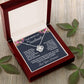 Soulmate Necklace Gifts from Husband, Wedding Anniversary Gifts for Wife from Husband, Wife Birthday Gifts from Husband, To My Wife Necklace Message Card and Necklace Gifts Box Gift Box Styles on Birthday, Wedding, Anniversary, Valentine Love knot Thang