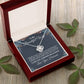 To My Beautiful Wife Necklace From Husband Pendant Jewelry with Message Card and Box Necklaces for Women Valentines Day Happy Anniversary Wedding Present for Birthday Merry Christmas for Wife Necklace Love knot Thang