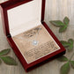 Couples Gifts, Nusre Wife Necklace Gifts From Husband, Wedding Anniversary Jewelry For Wife From Husband, Wife Birthday From Husband, To My Soulmate Message Card and Gift Box styles On Birthday, Christmas, Anniversary  Love knot Thang
