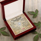 My Beautiful Soulmate Necklace Future Wife Gifts, Promise Necklace For Her, Fiance Gifts For Her, Valentine Gifts For Soulmate From Husband With Message Card Box LED, Soulmate Necklace For Women, To My Wife Necklace Love knot Thang