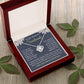 Soulmate Necklace Gift for Her, Soulmate Jewelry, Necklace for Future Wife, Wedding Anniversary Jewelry for Wife Necklace Gifts from Husband - Soulmate Gift Necklace with Message Card and Gift Box Love knot Thang