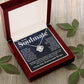 Couples Gifts Necklace To My Soulmate Necklace Anniversary Christmas Jewelry Romantic Gifts For My Wife Pendant Jewelry with Message Card and Box Necklaces for Women Valentines Day Happy Anniversary Wedding Present Love knot Thang