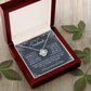 To My Soulmate Necklace Women, Necklaces For Wife from Husband, Soulmate Necklace to My Future Wife, Necklace For Soulmate with Message Card and Necklace Gift Box Gift Box Styles on Birthday, Christmas, Wedding, Anniversary Love knot Thang