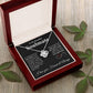 To My Beautiful Soulmate Necklace My Last Everything, Promise Necklace For Her, Fiance Gifts For Her, Valentine Gifts For Future Wife With Message Card Box LED, Soulmate Necklace For Women, To My Wife Necklace Love knot Thang