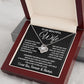 To My Beautiful Wife Necklace, Soulmate Jewelry For Women, Wife Necklace From Husband, Soulmate Valentine Gifts Necklace For Wife, Soulmate Gifts For Her, To My Future Wife Necklace Soulmate Love knot Thang