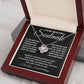 To My Beautiful Soulmate Necklace, Soulmate Jewelry For Women, Wife Necklace From Husband, Soulmate Gift For Her, To My Future Wife Necklace Message Card and Necklace Gift Box Gift Box Styles on Birthday, Wedding, Anniversary, Valentine Love knot Thang