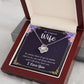 To My Wife Necklace Romantic Gifts For Her Unique Necklaces For Wife From Husband Cute Valentines Day Anniversary Birthday, Love Knot Meaningful Necklace Message Card and Gift Box Styles on Birthday, Christmas, Anniversary  Love knot Thang